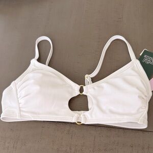 Wild Fable White Bikini Top Minimalist Design